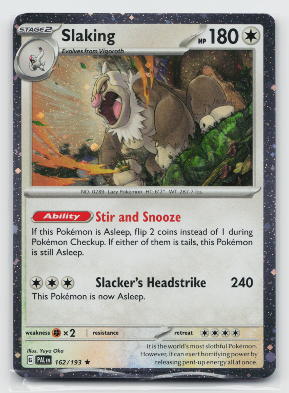 Scarlet & Violet Paldea Evolved - 162/193 Slaking Rare (Cosmos Holofoil Promo)