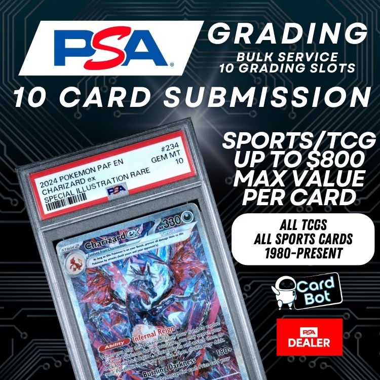 PSA Grading - Bulk Service (Sports & TCGs) - 10 Card Submission PSA Grading - Bulk Service (Sports & TCGs) - 10 Card Submission