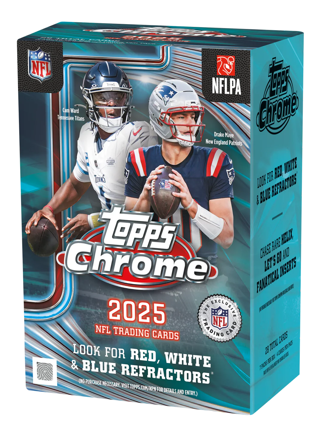 2025 Topps Chrome Football NFL Blaster Box