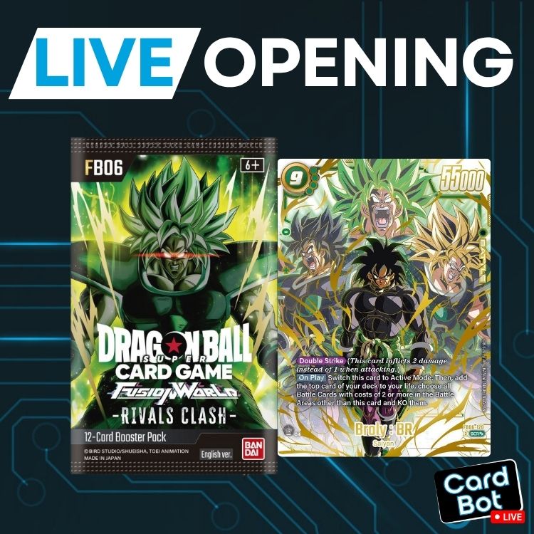 LIVE OPENING - Dragon Ball Super Rivals Clash FB06 Booster Pack LIVE OPENING - Dragon Ball Super Rivals Clash FB06 Booster Pack