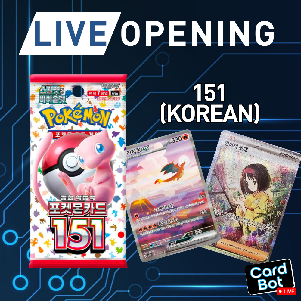 LIVE OPENING - Pokmon TCG Pokmon 151 Booster Pack (Korean) LIVE OPENING - Pokmon TCG Pokmon 151 Booster Pack (Korean)