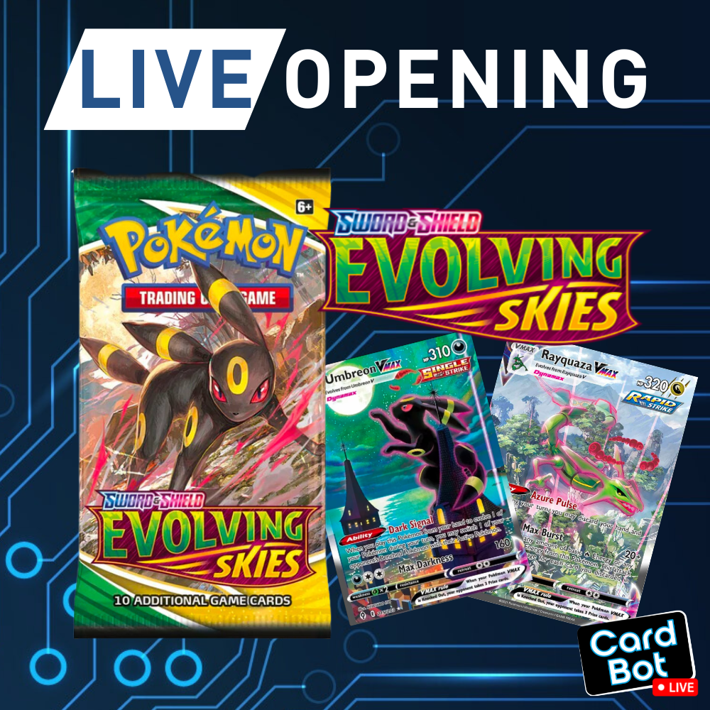 tcg evolving skies booster box LIVE OPENING