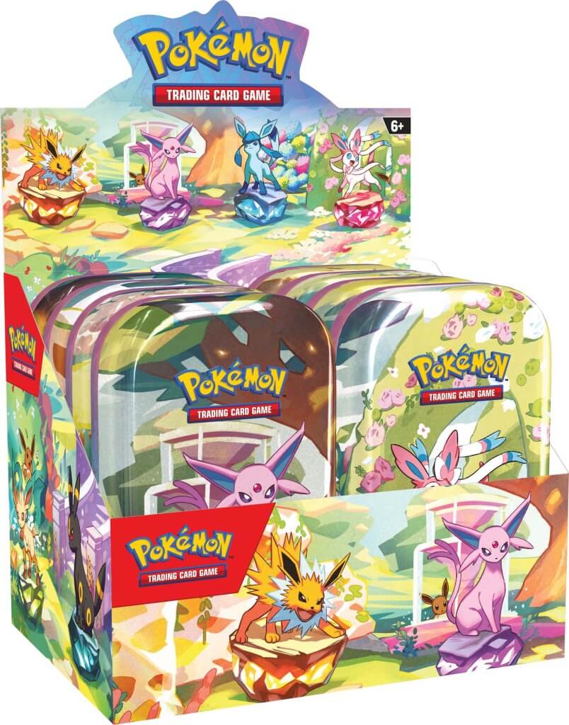 Pokémon TCG Prismatic Evolutions Mini-Tin Display (8 Mini-Tins)