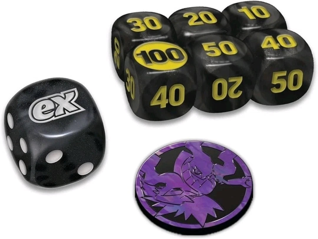 Pokémon TCG - Mega Evolution Pitch Black Dice & Coin Set