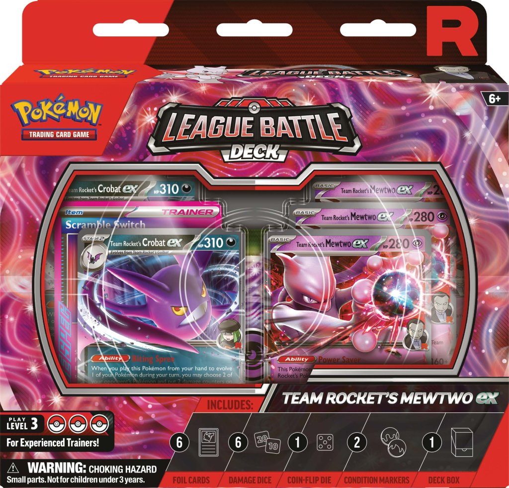 Pokémon TCG Team Rocket’s Mewtwo ex League Battle Deck