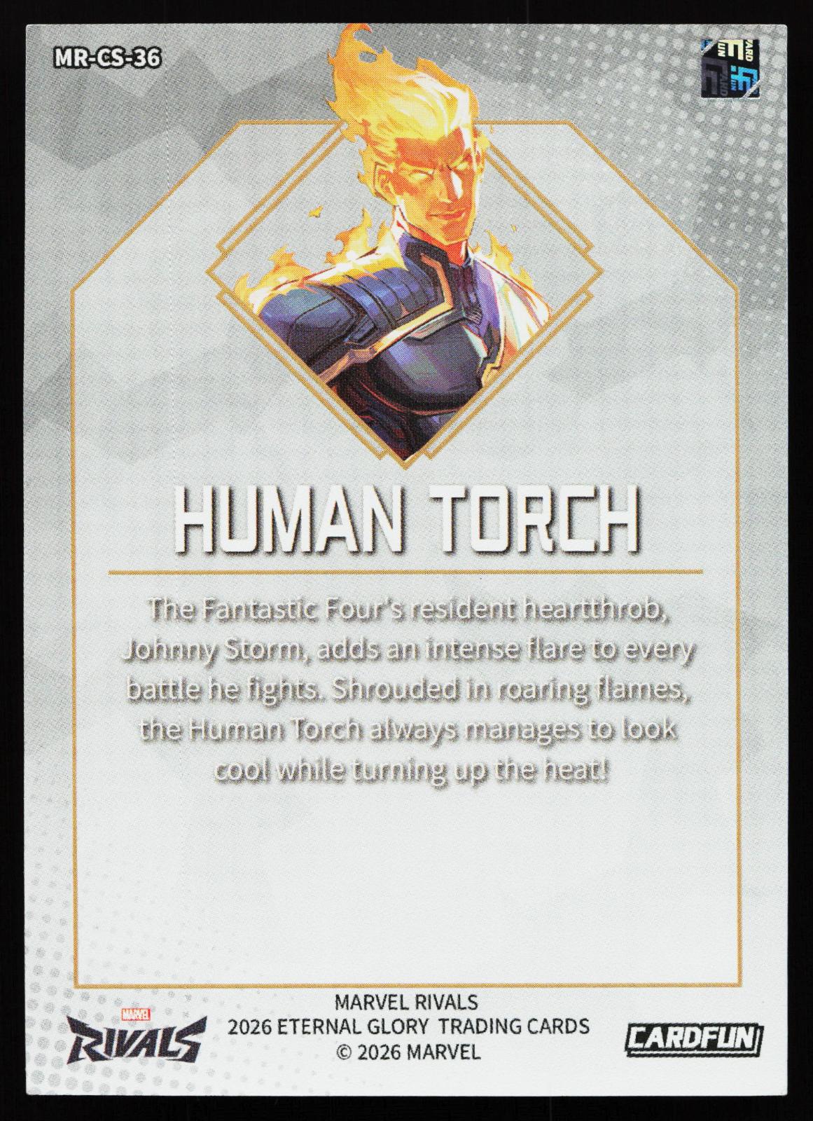 Cardfun Marvel Rivals - MR-CS-36 Human Torch back