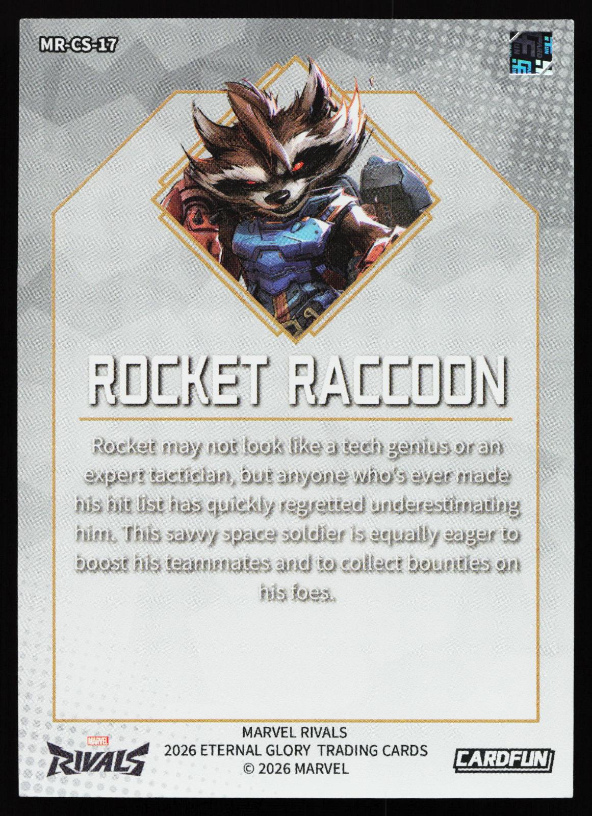Cardfun Marvel Rivals - MR-CS-17 Rocket Raccoon back