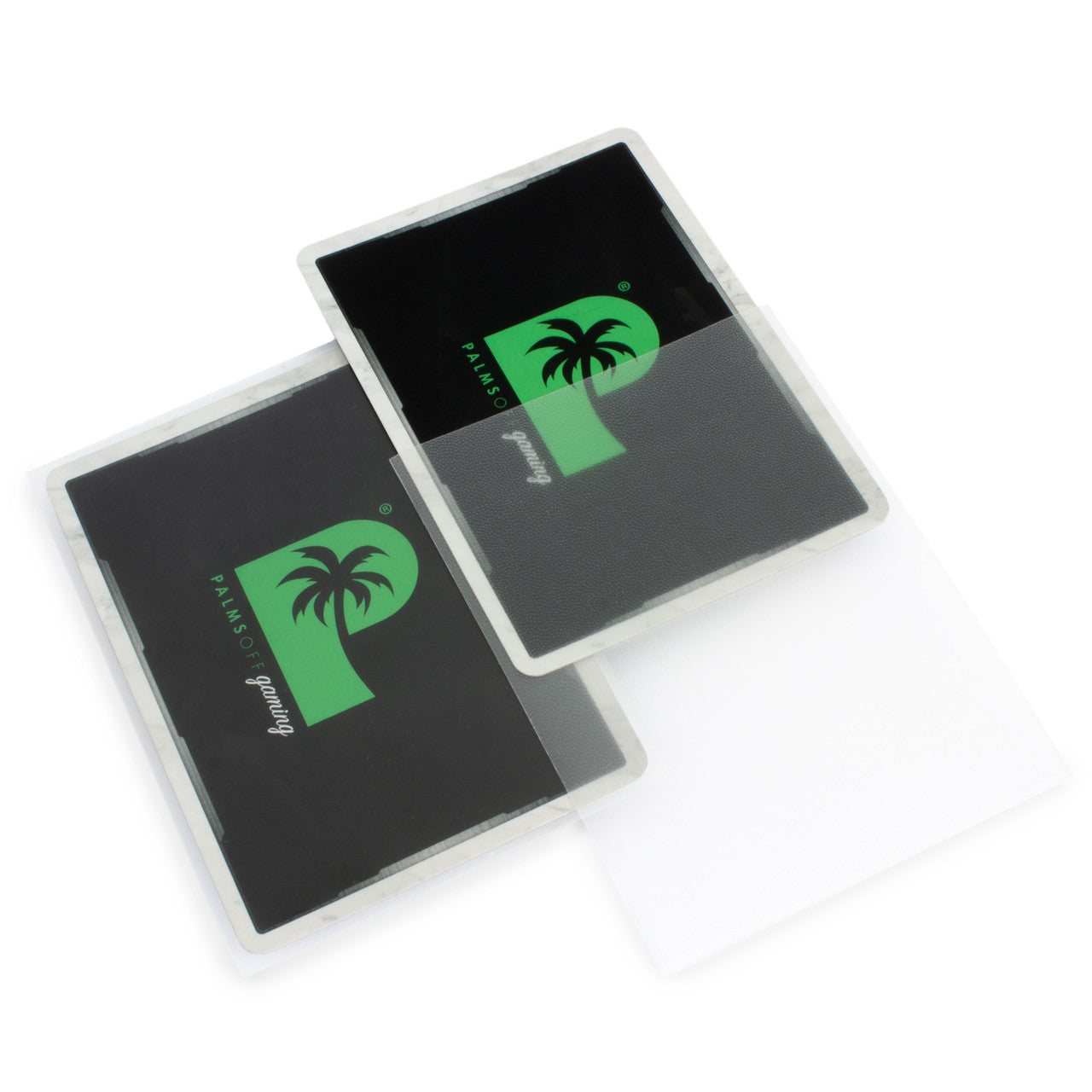Palms Off Gaming - Blackout Deck Sleeves - Standard Size (100pc) - Clear