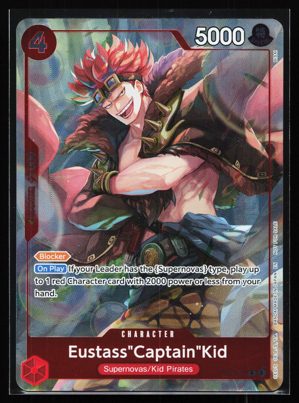 The Azure Sea's Seven OP14-014 Eustass"Captain"Kid Rare