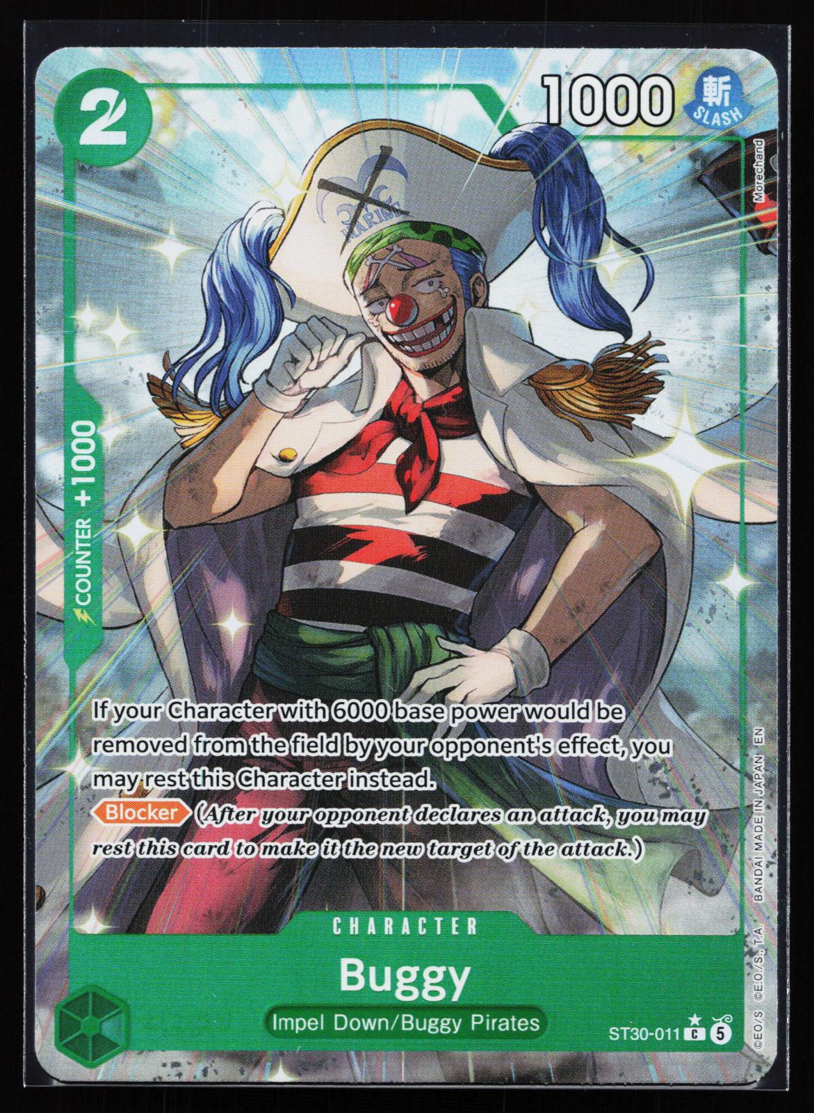 Starter Deck EX: Luffy & Ace ST30-011 Buggy (Full Art) Common