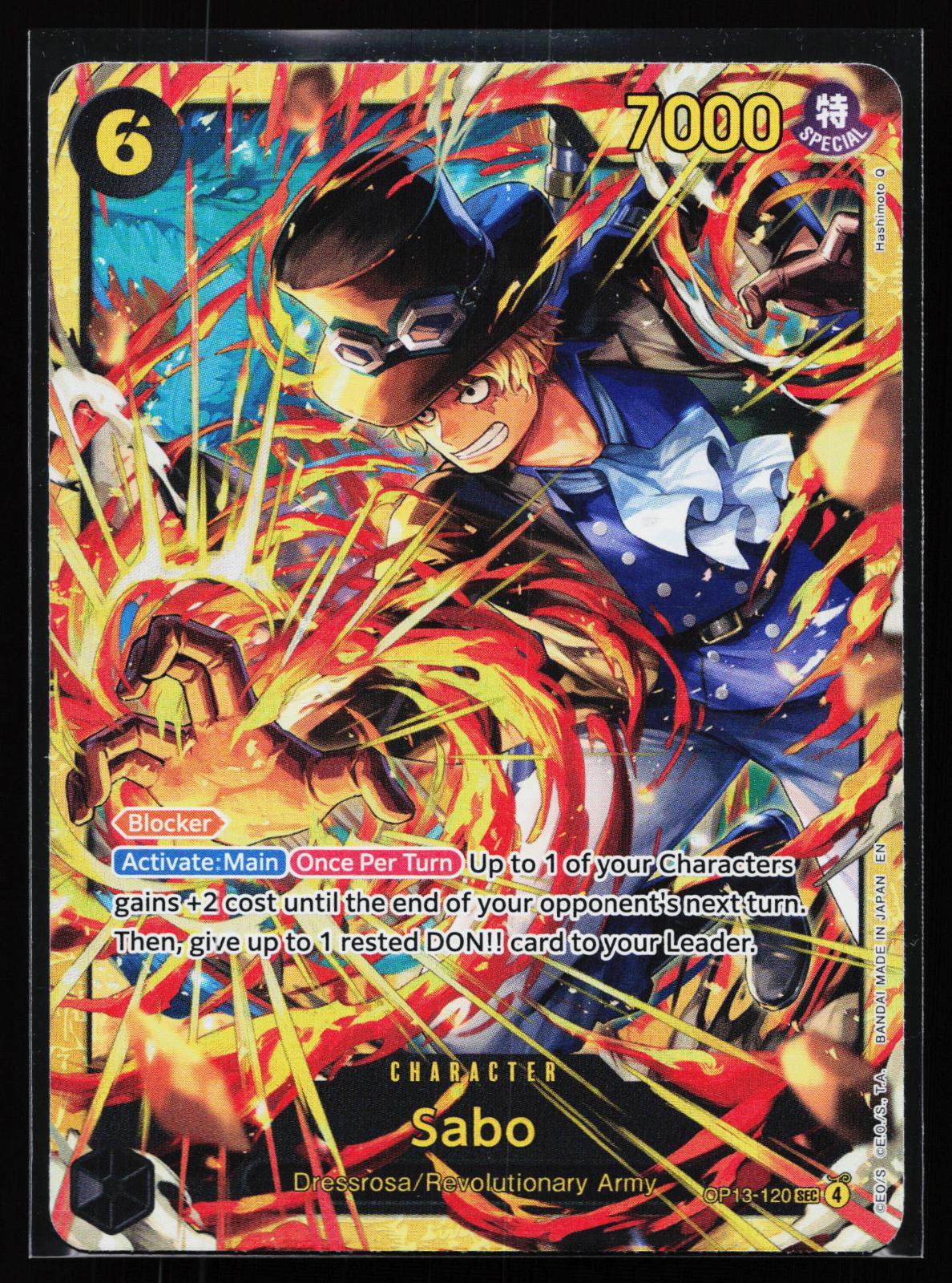 Carrying On His Will OP13-120 Sabo (120) Secret Rare