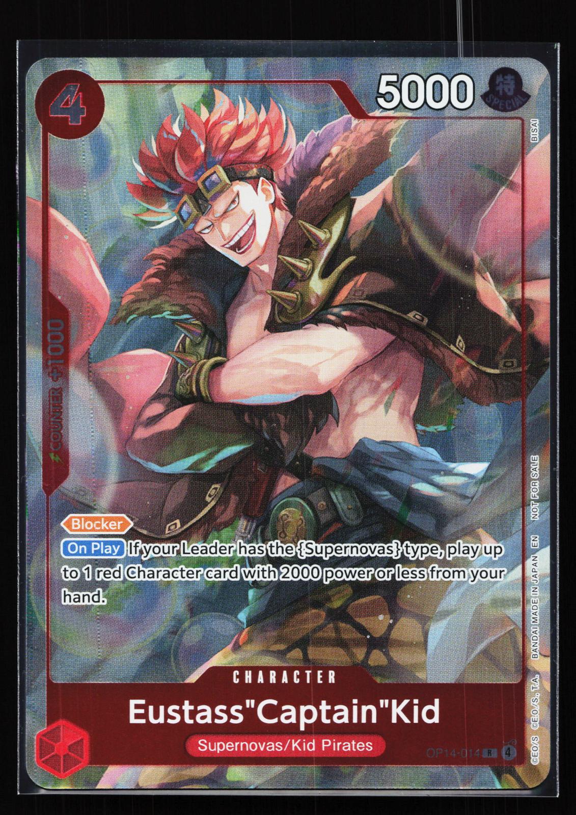 The Azure Sea's Seven OP14-014 Eustass"Captain"Kid Rare