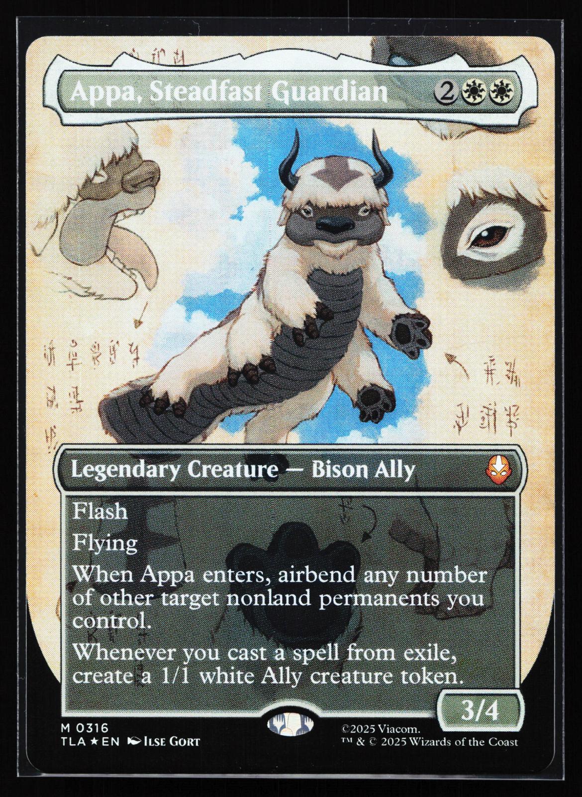 Avatar: The Last Airbender 316 Appa, Steadfast Guardian (Borderless) Mythic