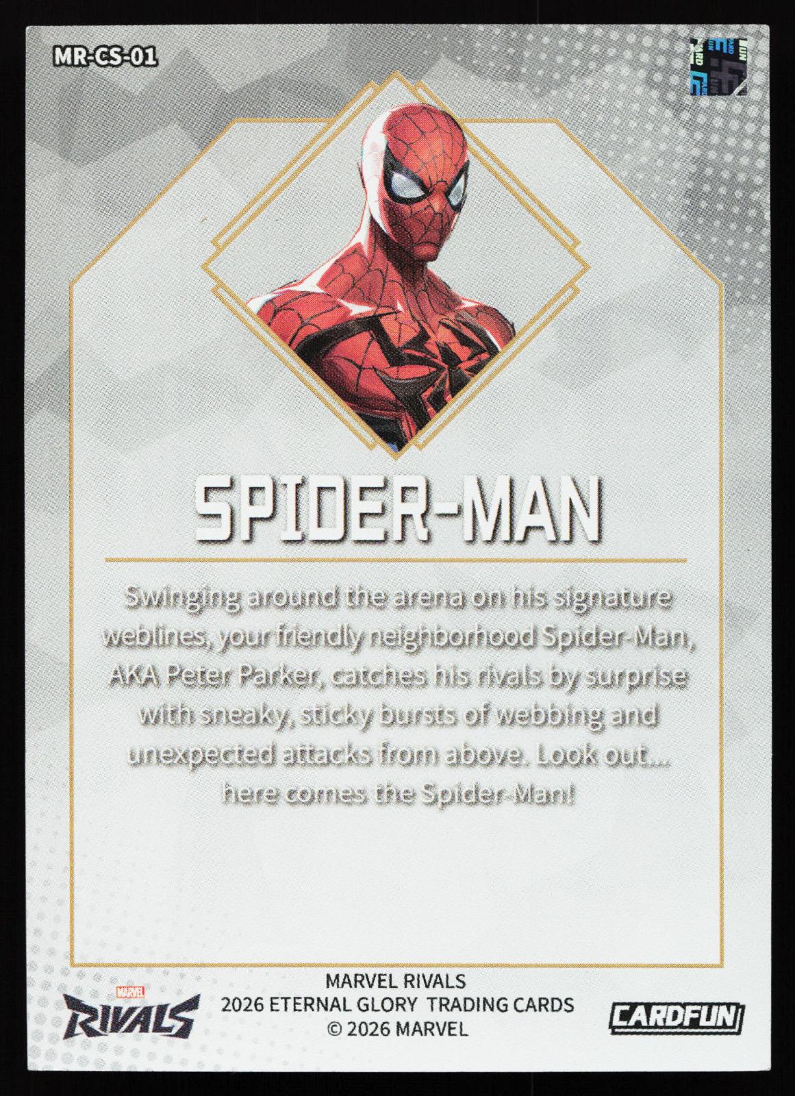 Cardfun Marvel Rivals - MR-CS-01 Spider-Man back