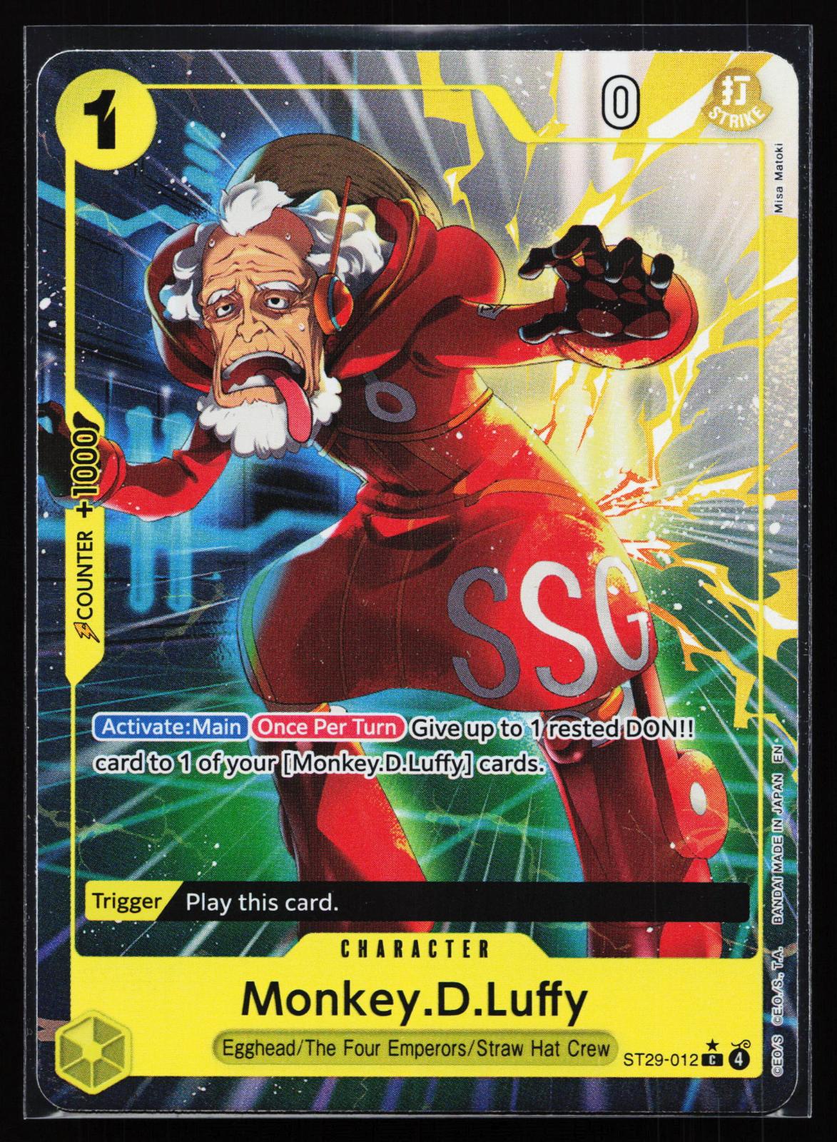 Starter Deck 29: Egghead ST29-012 Monkey.D.Luffy (012) (Full Art) Common