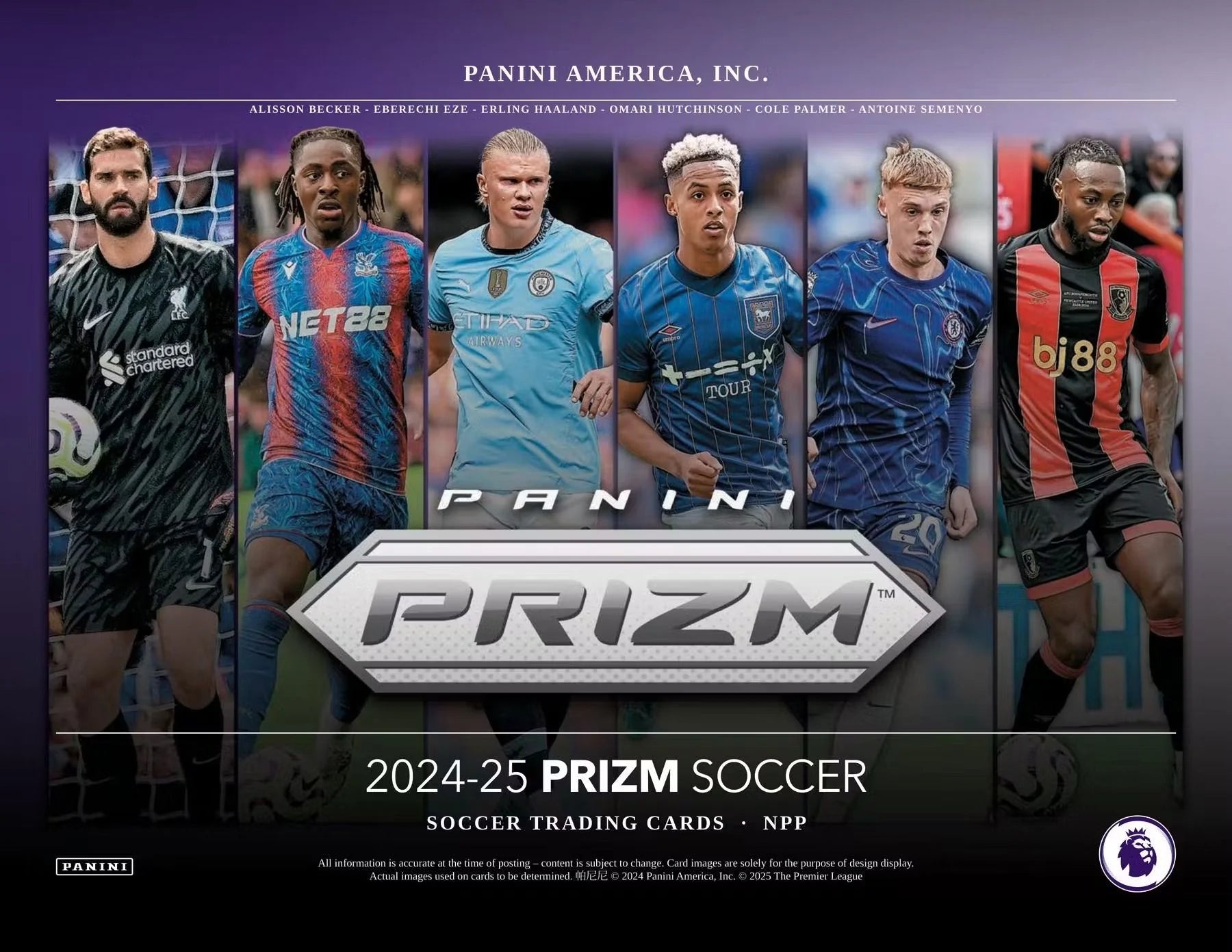 2024-25 Panini Prizm Premier League EPL Soccer Retail Box (24 Packs)