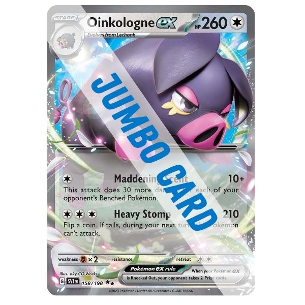 oinkologne pokemon card JUMBO CARD