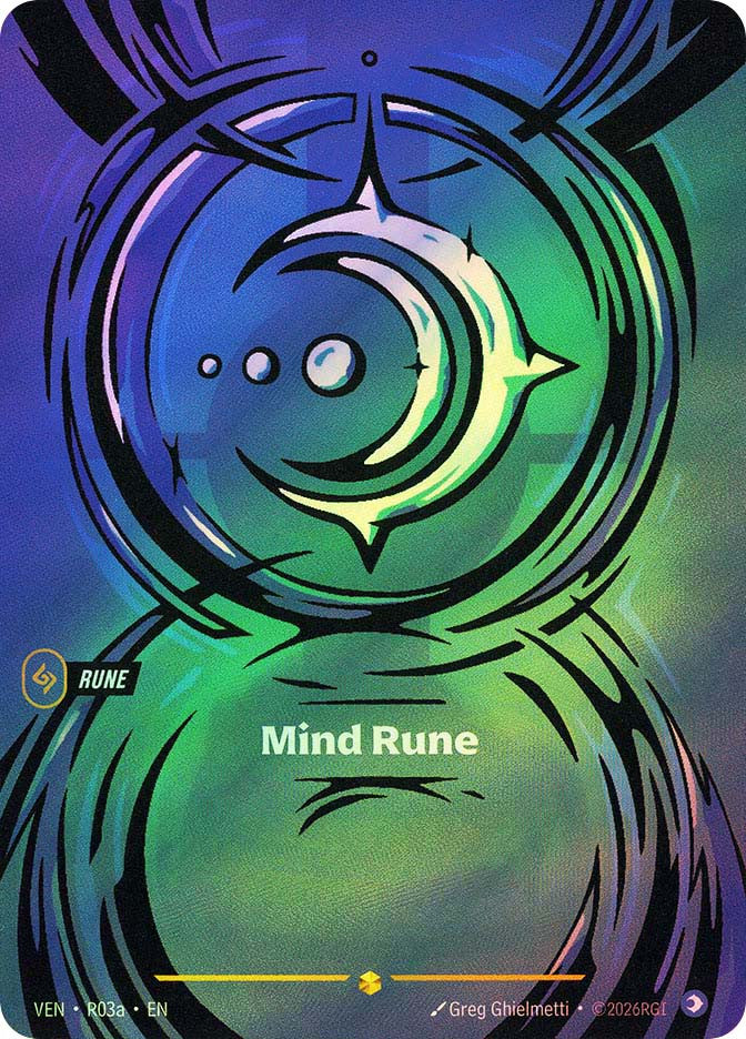 Riftbound - Vendetta - R03a Mind Rune (R03a) Showcase