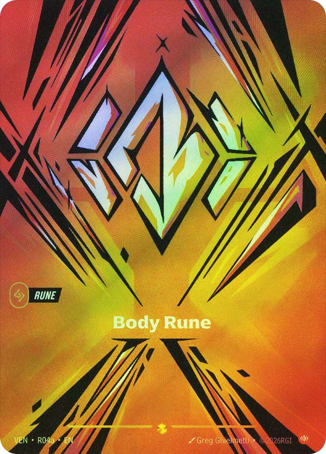 Riftbound - Vendetta - R04a Body Rune (R04a) Showcase