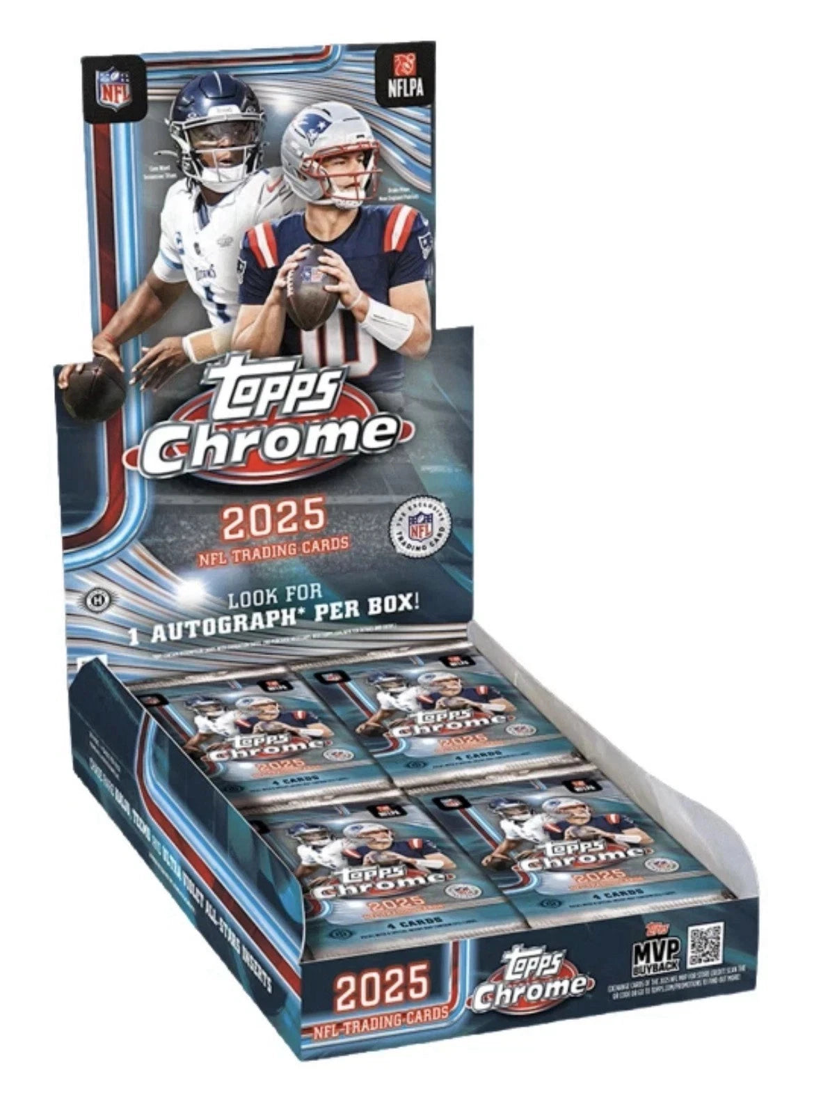 2025 Topps Chrome Football NFL Hobby Box