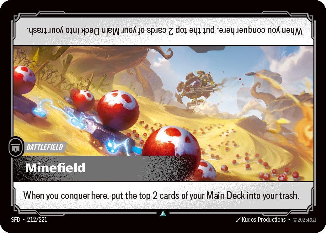 Riftbound Spiritforged - 212/221 Minefield Uncommon
