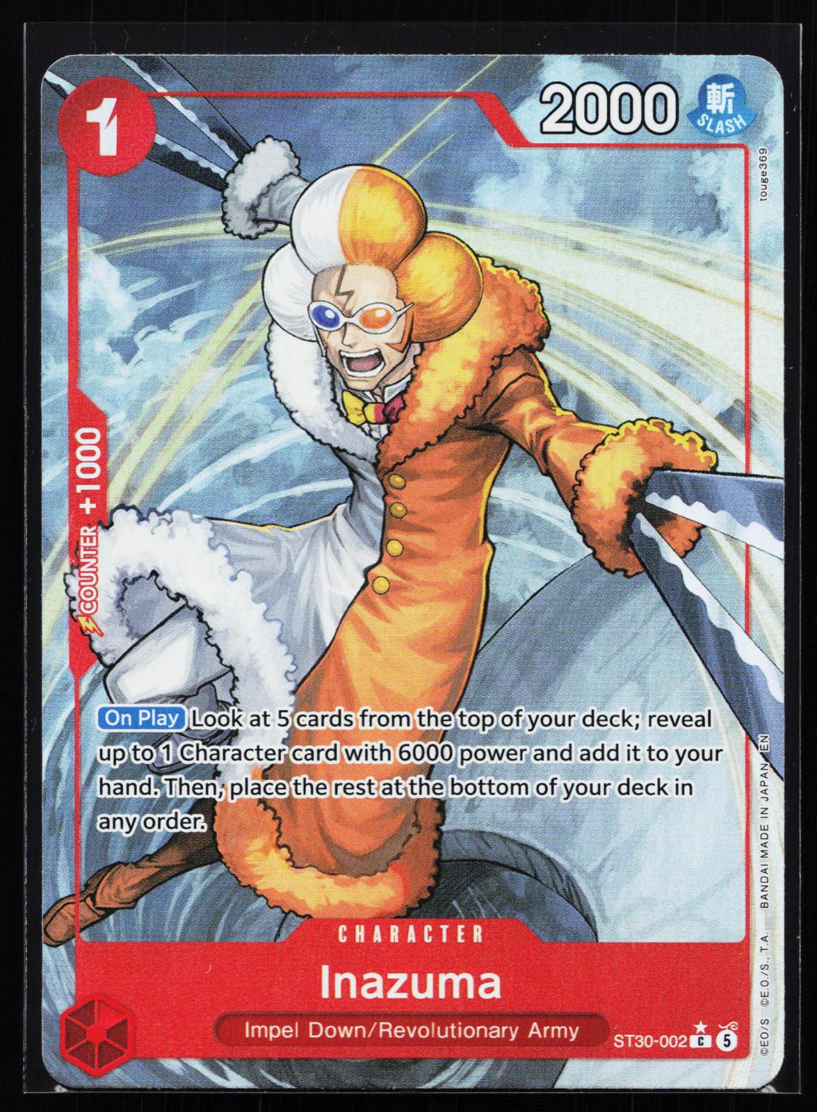 Starter Deck EX: Luffy & Ace ST30-002 Inazuma (Full Art) Common