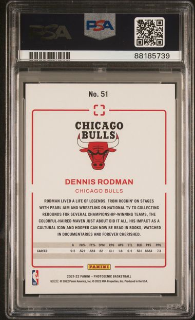 2021 NBA Photogenic – Dennis Rodman No.51 – PSA 9 (MINT)