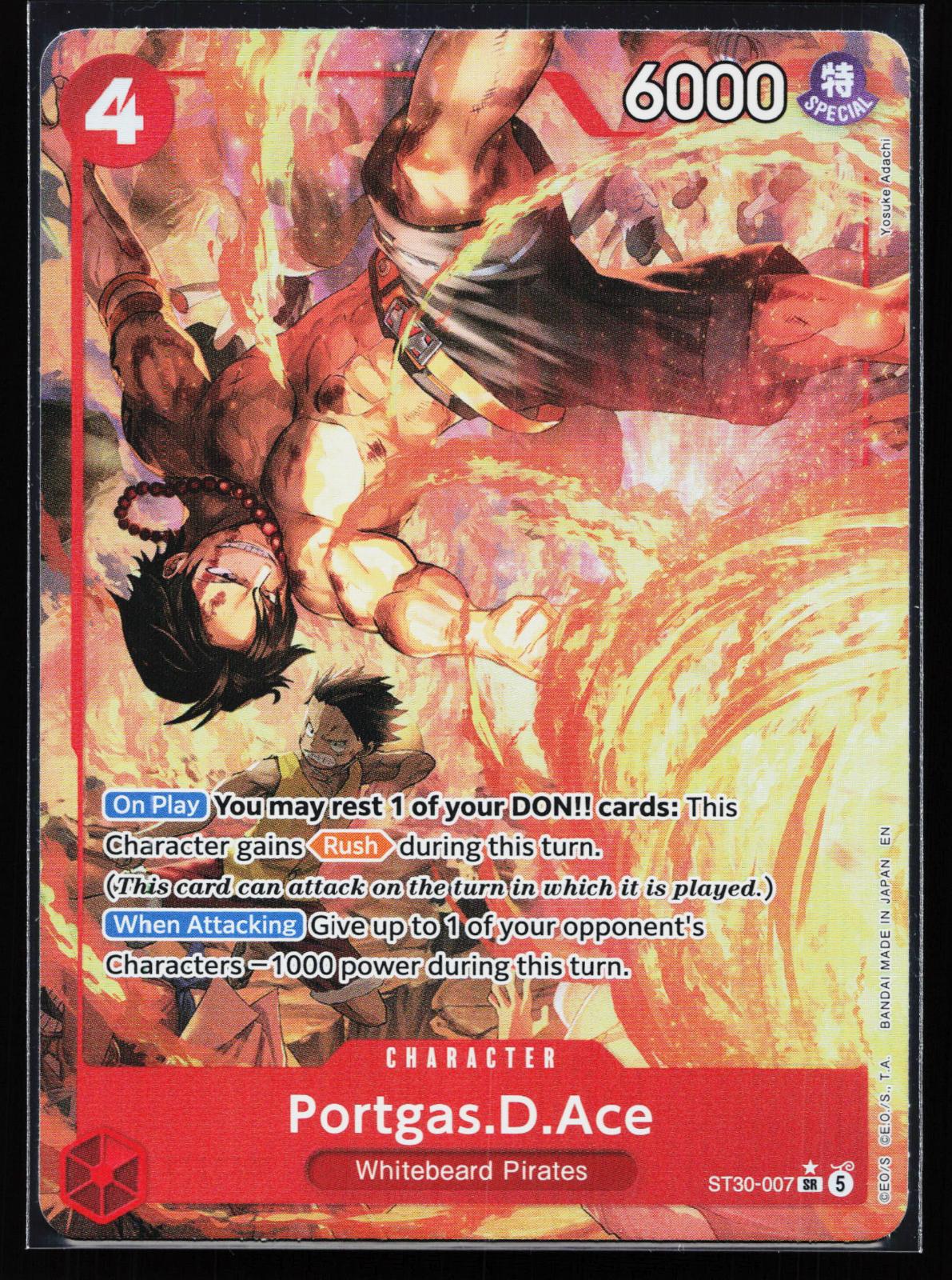 Starter Deck EX: Luffy & Ace ST30-007 Portgas.D.Ace (007) (Parallel) Super Rare