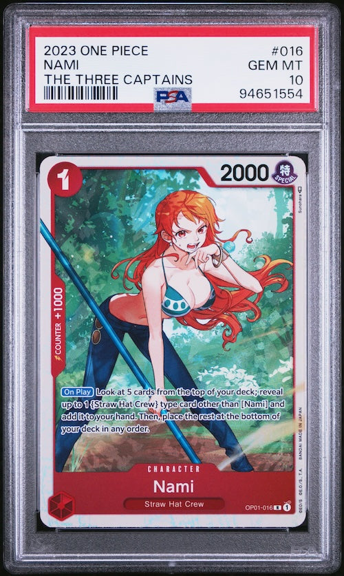 2023 One Piece Ultra Deck-The Three Captains #016 Nami PSA 10