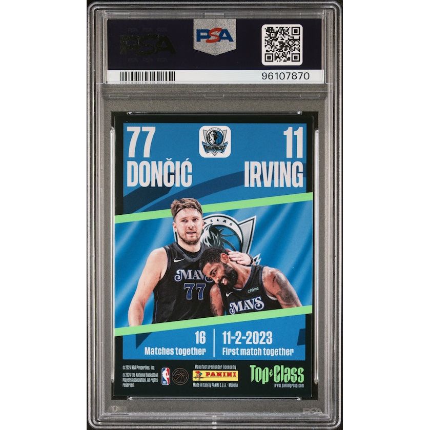 2023 Panini NBA Top Class #22 Maverics Synergy - L.Doncic/K.Irving PSA 9