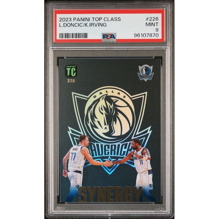 2023 Panini NBA Top Class #22 Maverics Synergy - L.Doncic/K.Irving PSA 9