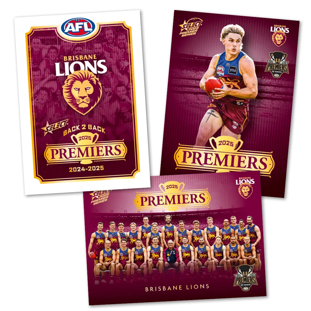2026 Select AFL Brisbane Lions Premiers Limited Edition Card Set