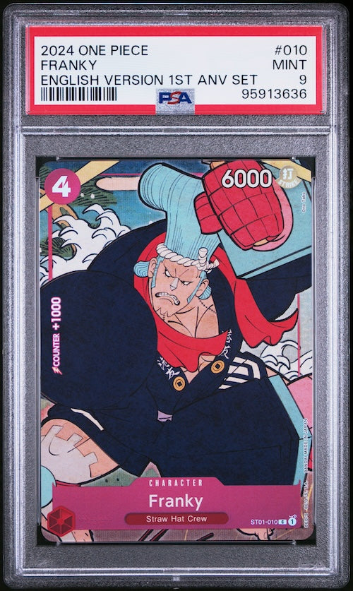 2024 One Piece English Version 1st Anniversary Set #010 Franky PSA 9