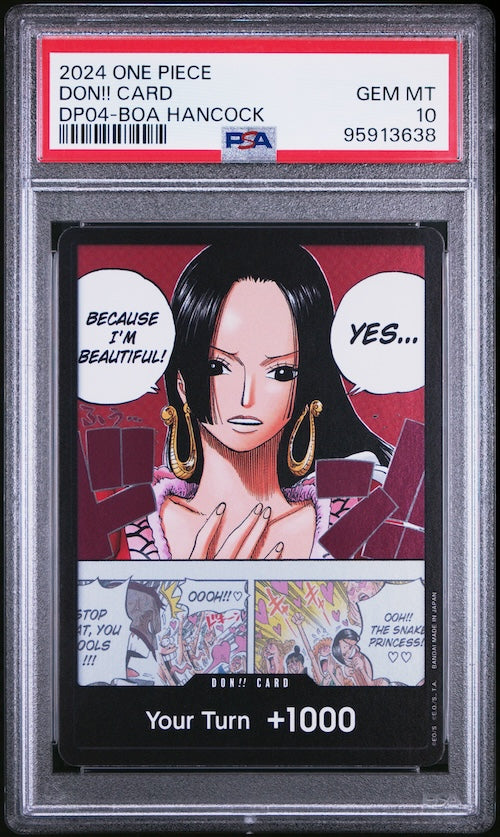 2024 One Piece Double Pack Volume 4 Don!! Card DP04-Boa Hancock PSA 10