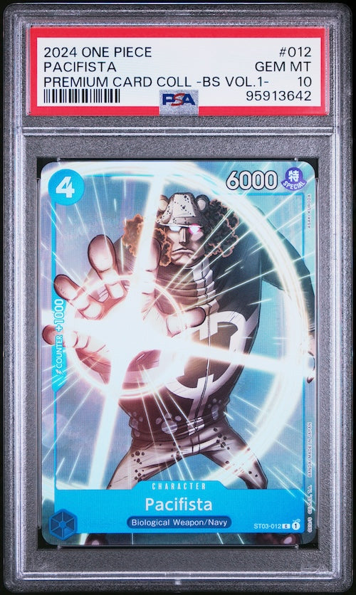 2024 One Piece Premium Card Collection -Best Selection Vol.1- #012 Pacifista PSA 10