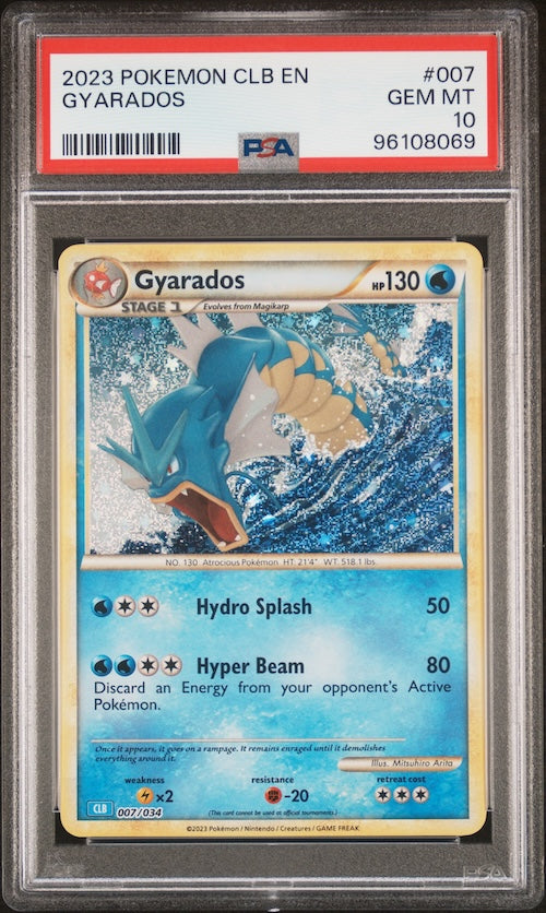 2023 Pokemon Clb-Trading Card Game Classic Blastoise & Suicune Ex Deck #007 Gyarados PSA 10