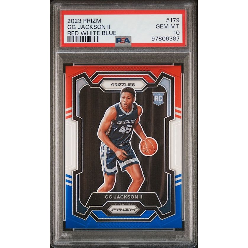 2023 Panini Prizm #179 GG Jackson II Red/White/Blue PSA 10