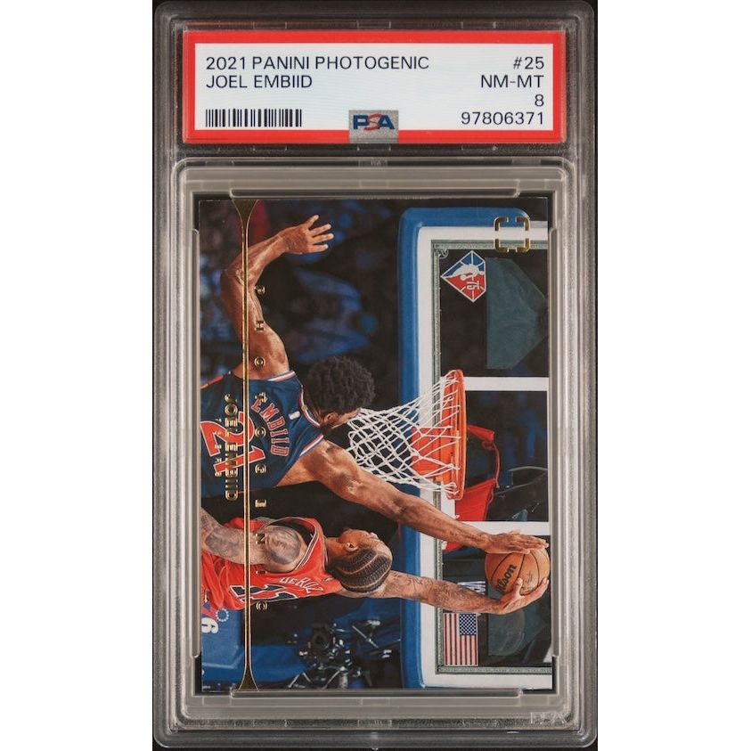 2021 Panini Photogenic #25 Joel Embiid PSA 8