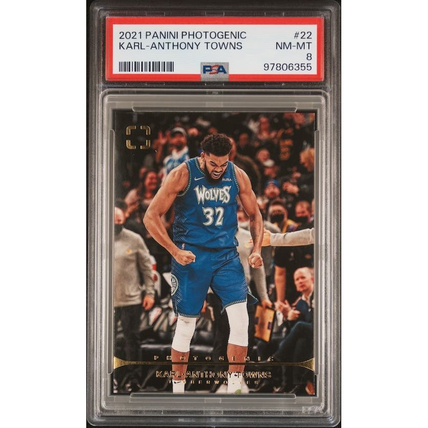 2021 Panini Photogenic #22 Karl-Anthony Towns PSA 8