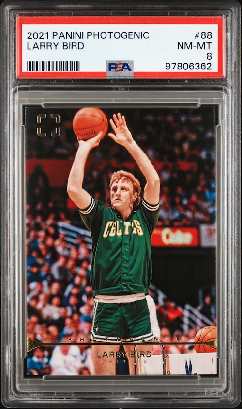 2021 Panini Photogenic #88 Larry Bird PSA 8