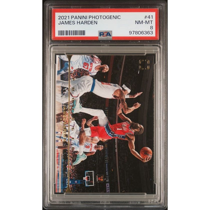 2021 Panini Photogenic #41 James Harden PSA 8