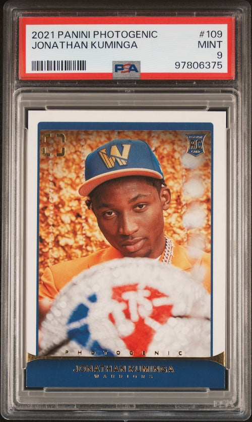 2021 Panini Photogenic #109 Jonathan Kuminga Rookie Card PSA 9