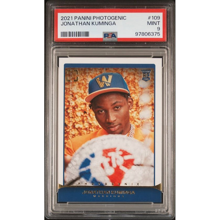 2021 Panini Photogenic #109 Jonathan Kuminga Rookie Card PSA 9