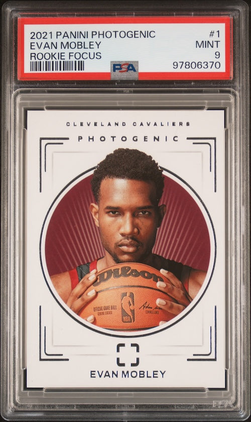 2021 Panini Photogenic Rookie Focus #1 Evan Mobley Rookie Focus PSA 9