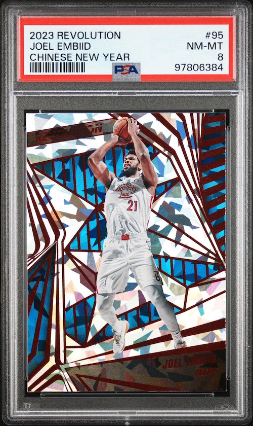 2023 Panini Revolution #95 Joel Embiid Chinese New Year PSA 8