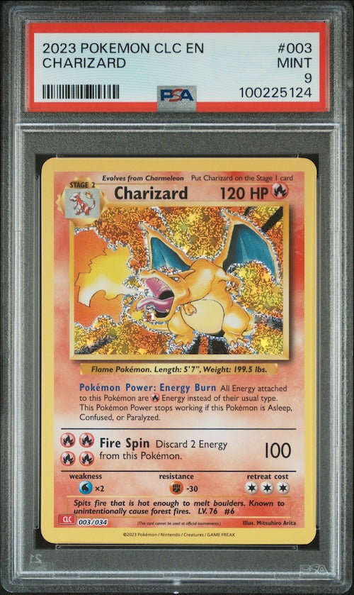 2023 Pokemon Clc-Trading Card Game Classic Charizard & Ho-Oh Ex Deck #003 Charizard PSA 9