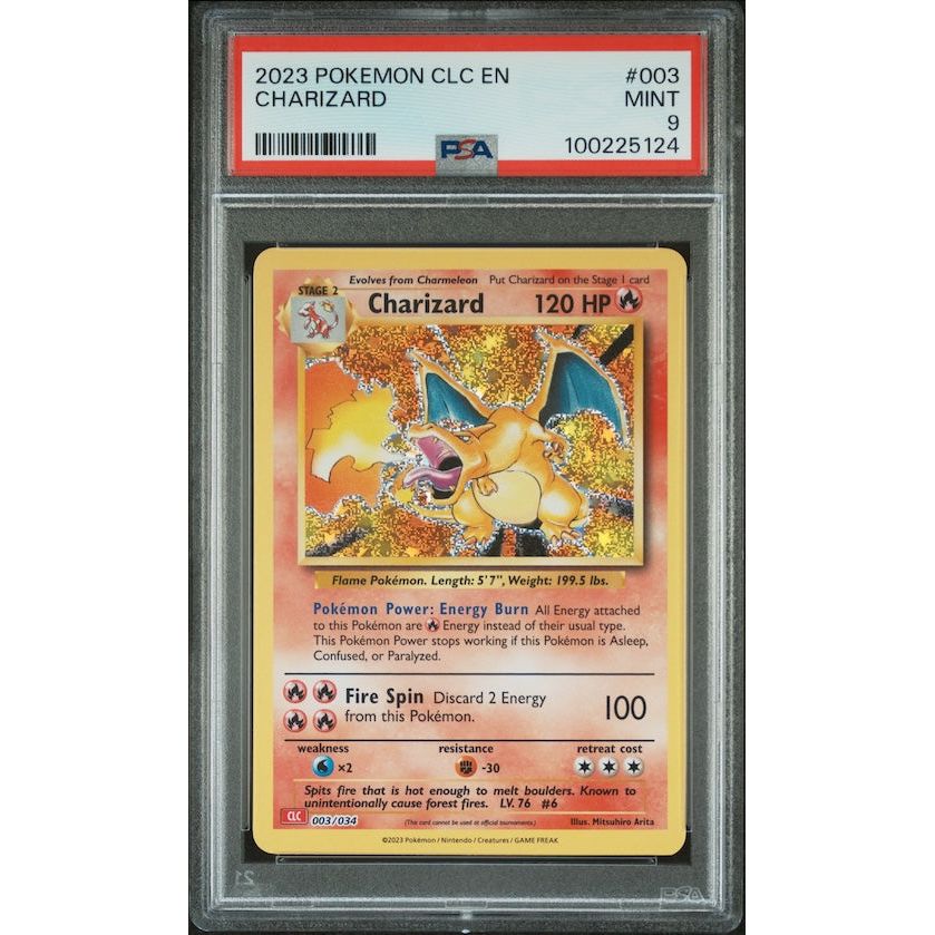 2023 Pokemon Clc-Trading Card Game Classic Charizard & Ho-Oh Ex Deck #003 Charizard PSA 9