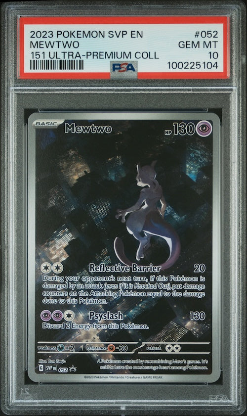 2023 Pokemon Svp En-Sv 151 Ultra-Premium Collection Black Star Promo #052 Mewtwo PSA 10