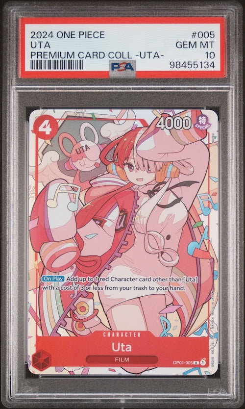 2024 One Piece Premium Card Collection -Uta- #005 Uta PSA 10