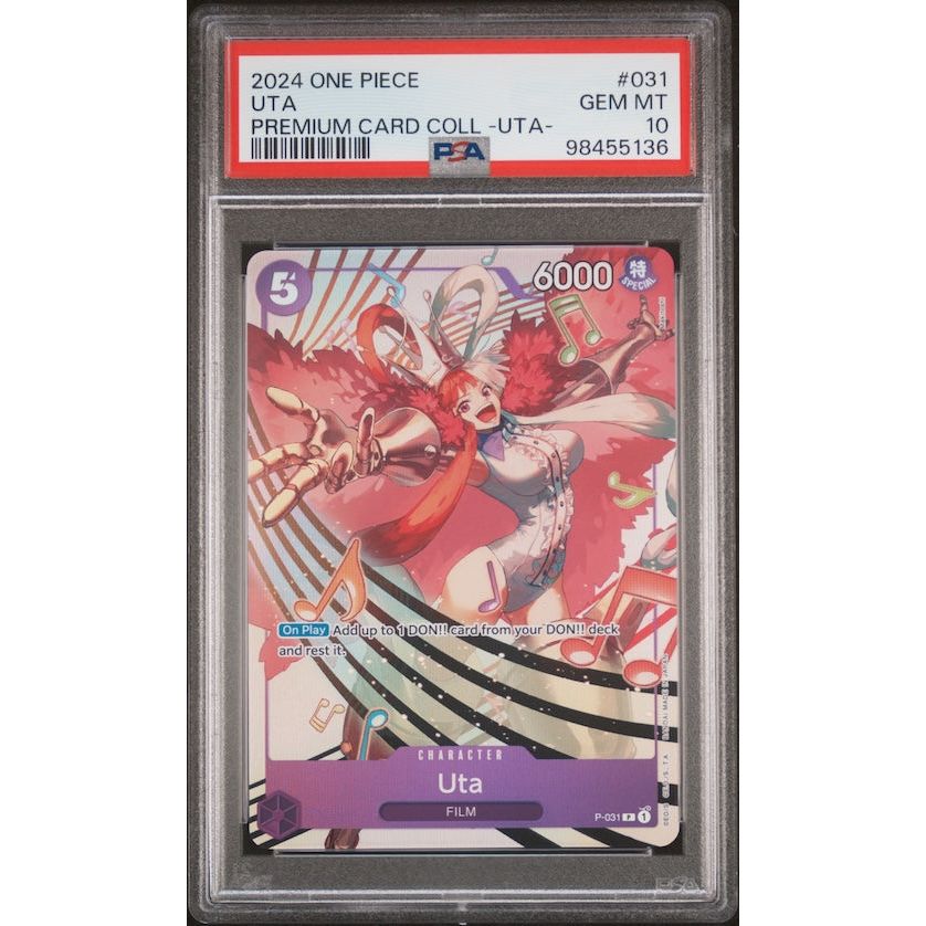 2024 One Piece Premium Card Collection -Uta- #031 Uta PSA 10